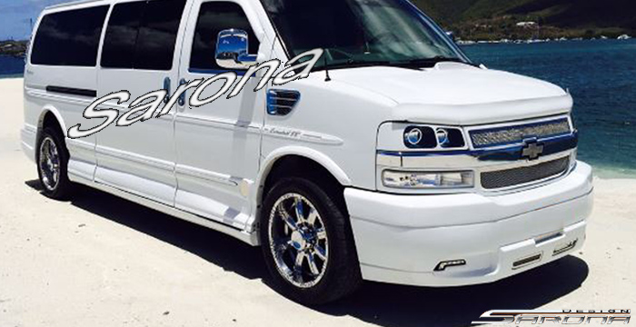 Custom Chevy Express Van  Side Skirts (2003 - 2024) - $2150.00 (Part #CH-023-SS)